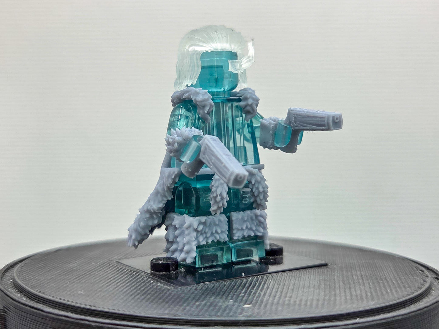 Custom 3D printed number 1 guy with wolves!