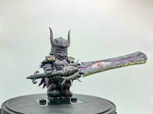 Custom 3D printed the one who hunts monsters massive sword warrior!