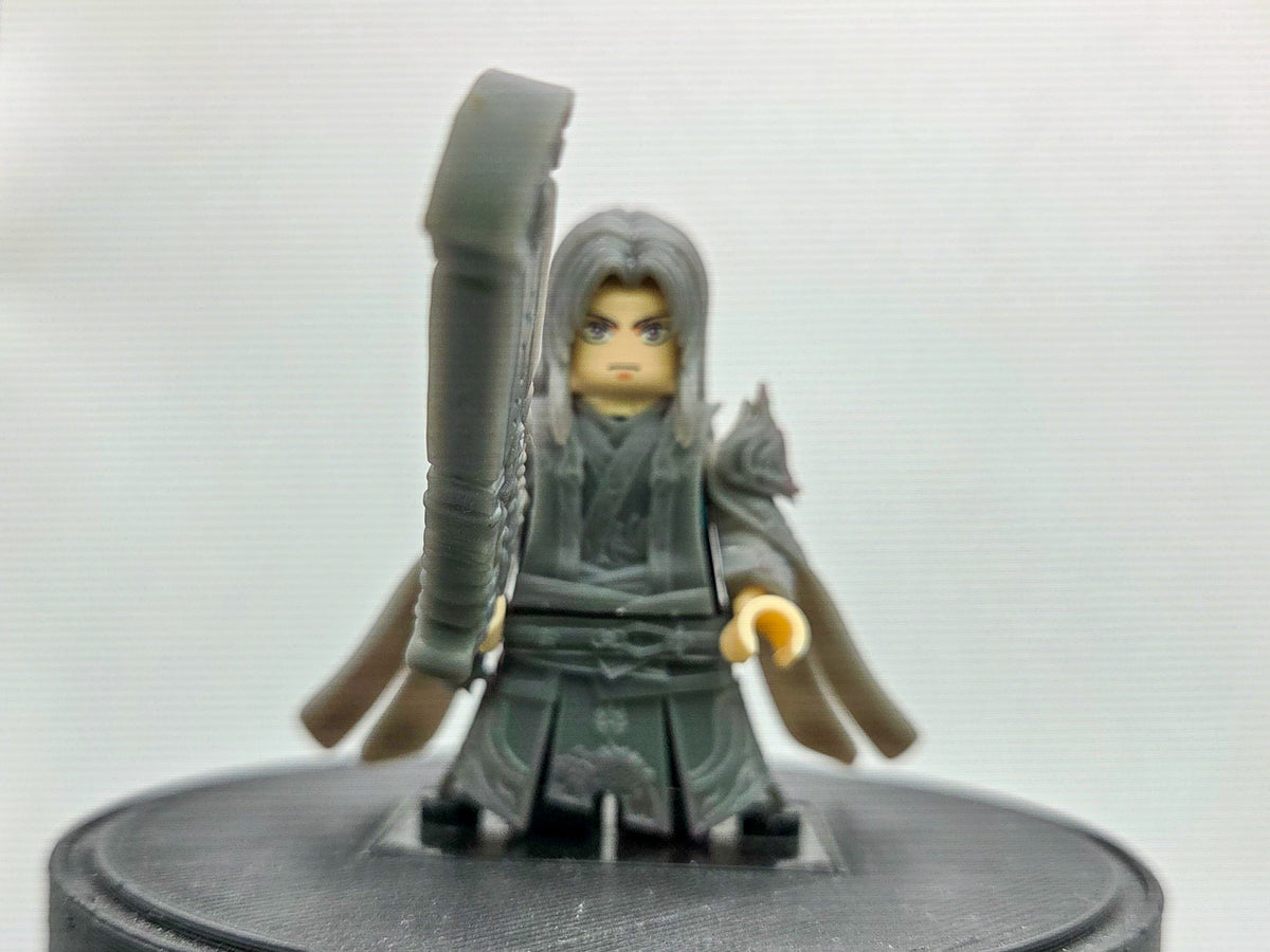 Custom 3D printed fabled sword swinger!