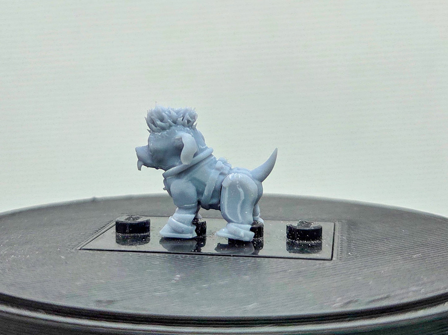 Custom 3D printed the merc that talks to much beautiful dog!