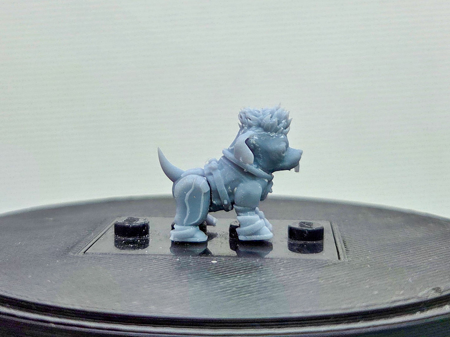 Custom 3D printed the merc that talks to much beautiful dog!