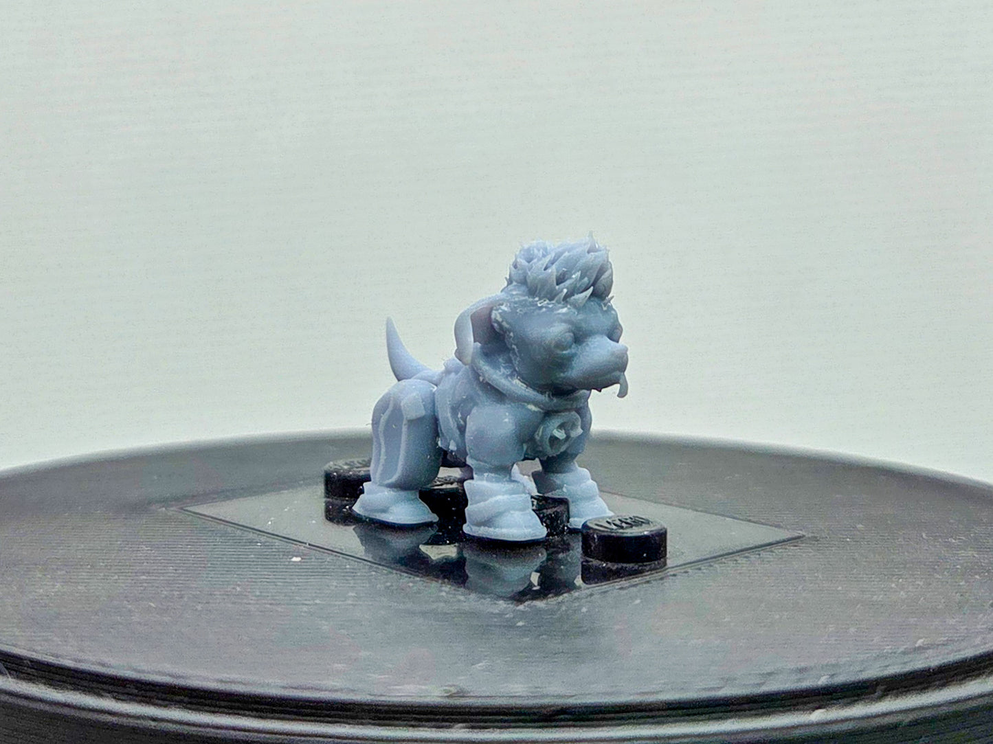 Custom 3D printed the merc that talks to much beautiful dog!