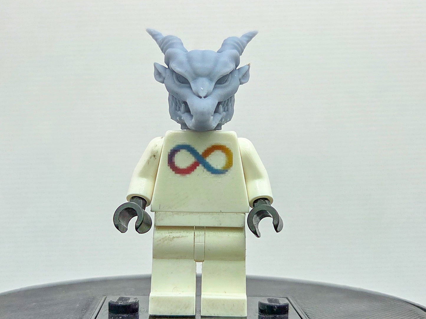 Custom 3D printed red ring wearer goathead!