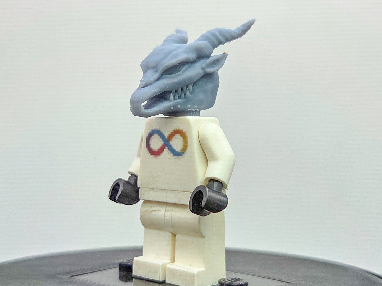 Custom 3D printed red ring wearer goathead!