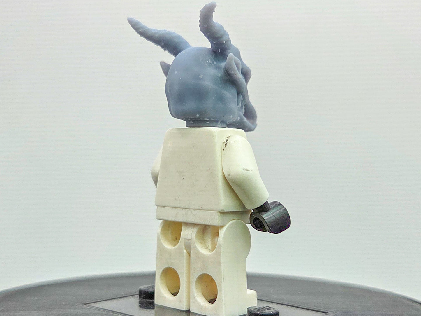 Custom 3D printed red ring wearer goathead!