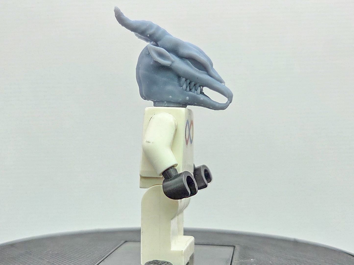 Custom 3D printed red ring wearer goathead!