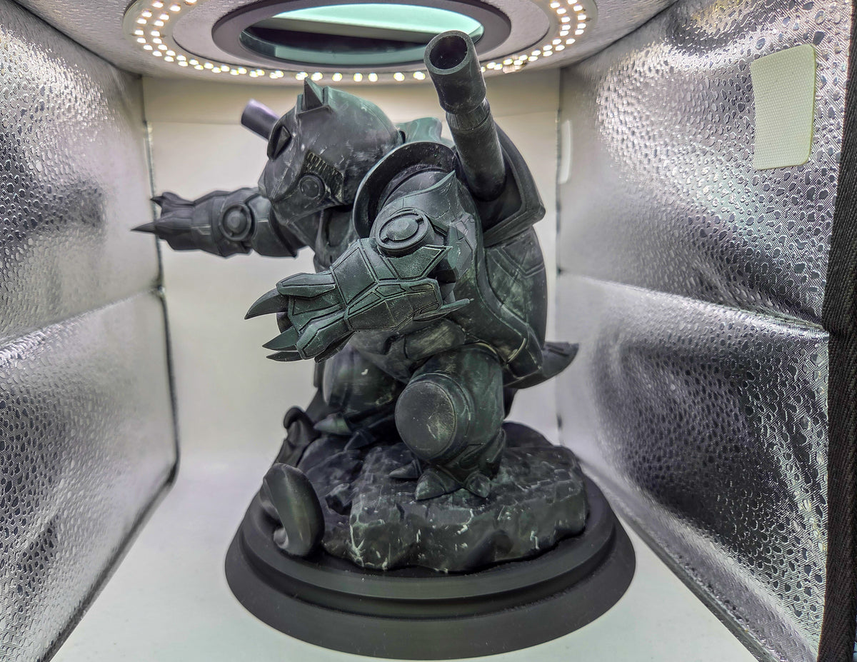 Custom 3D printed mecha turtle statue!