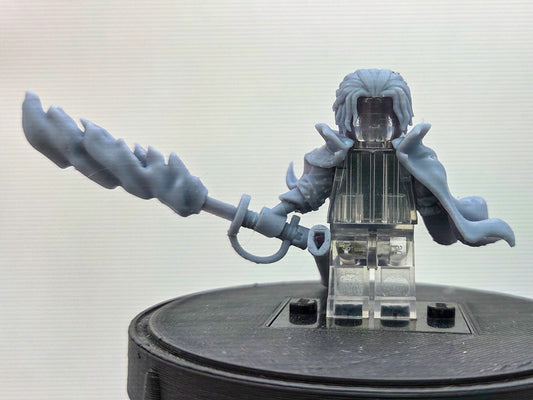 Custom 3D printed one armed pirate ready to fight!