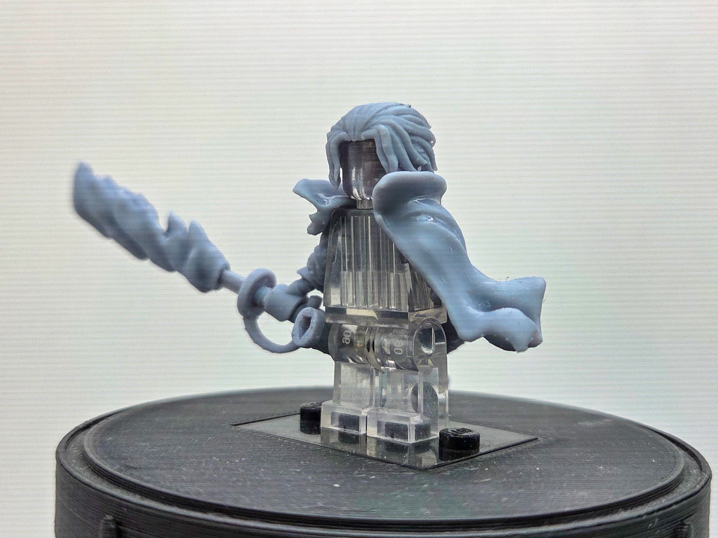 Custom 3D printed one armed pirate ready to fight!