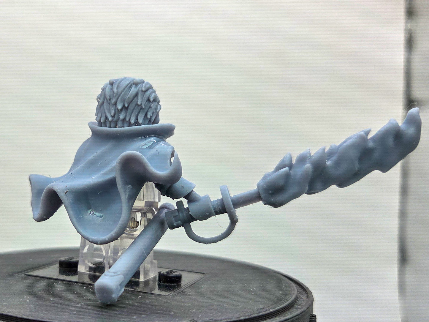 Custom 3D printed one armed pirate ready to fight!
