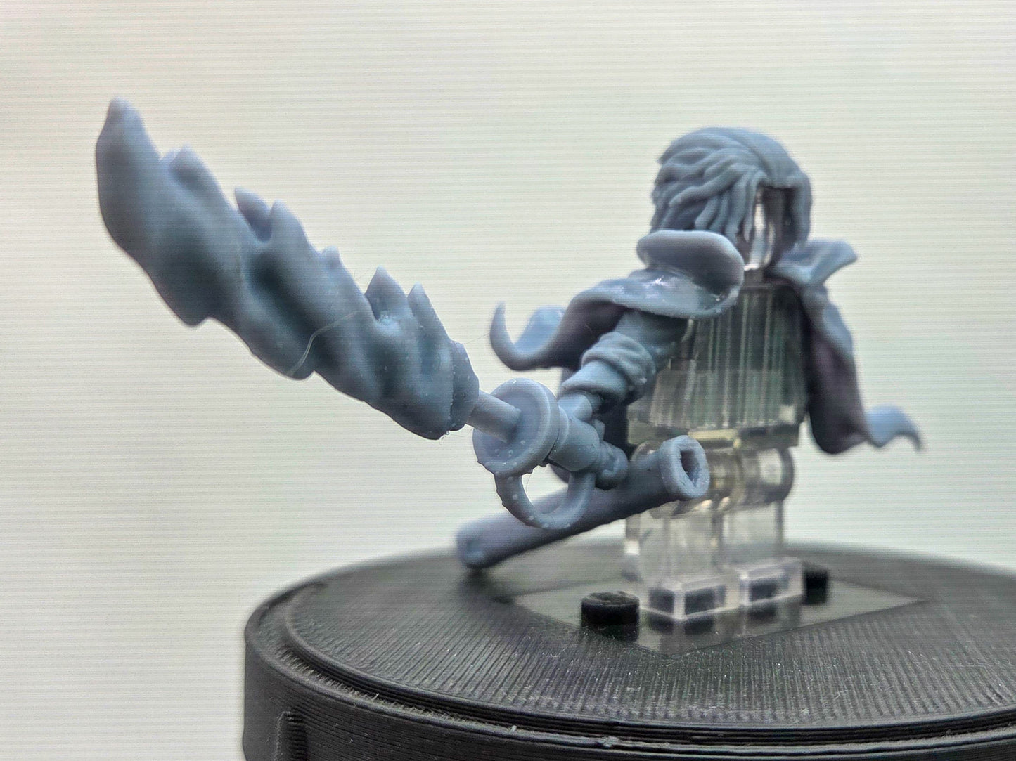 Custom 3D printed one armed pirate ready to fight!