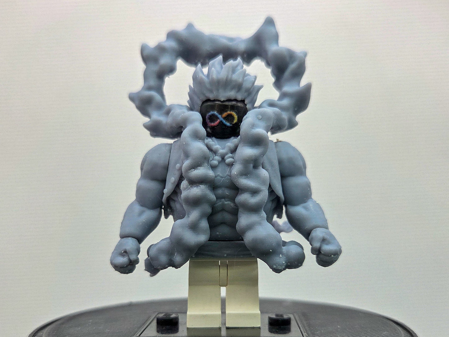 Custom 3D printed ballon schaped rubber pirate!