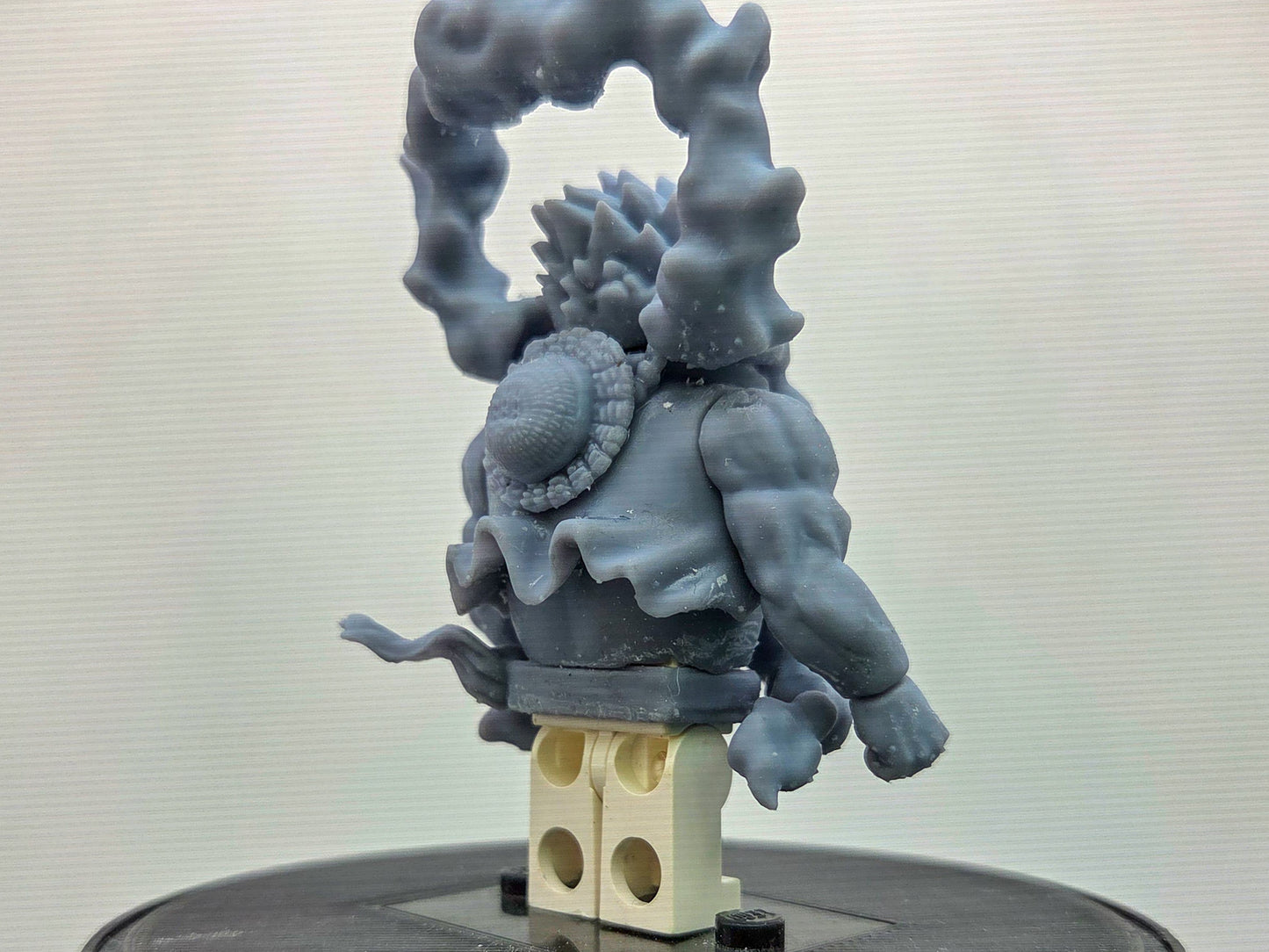 Custom 3D printed ballon schaped rubber pirate!
