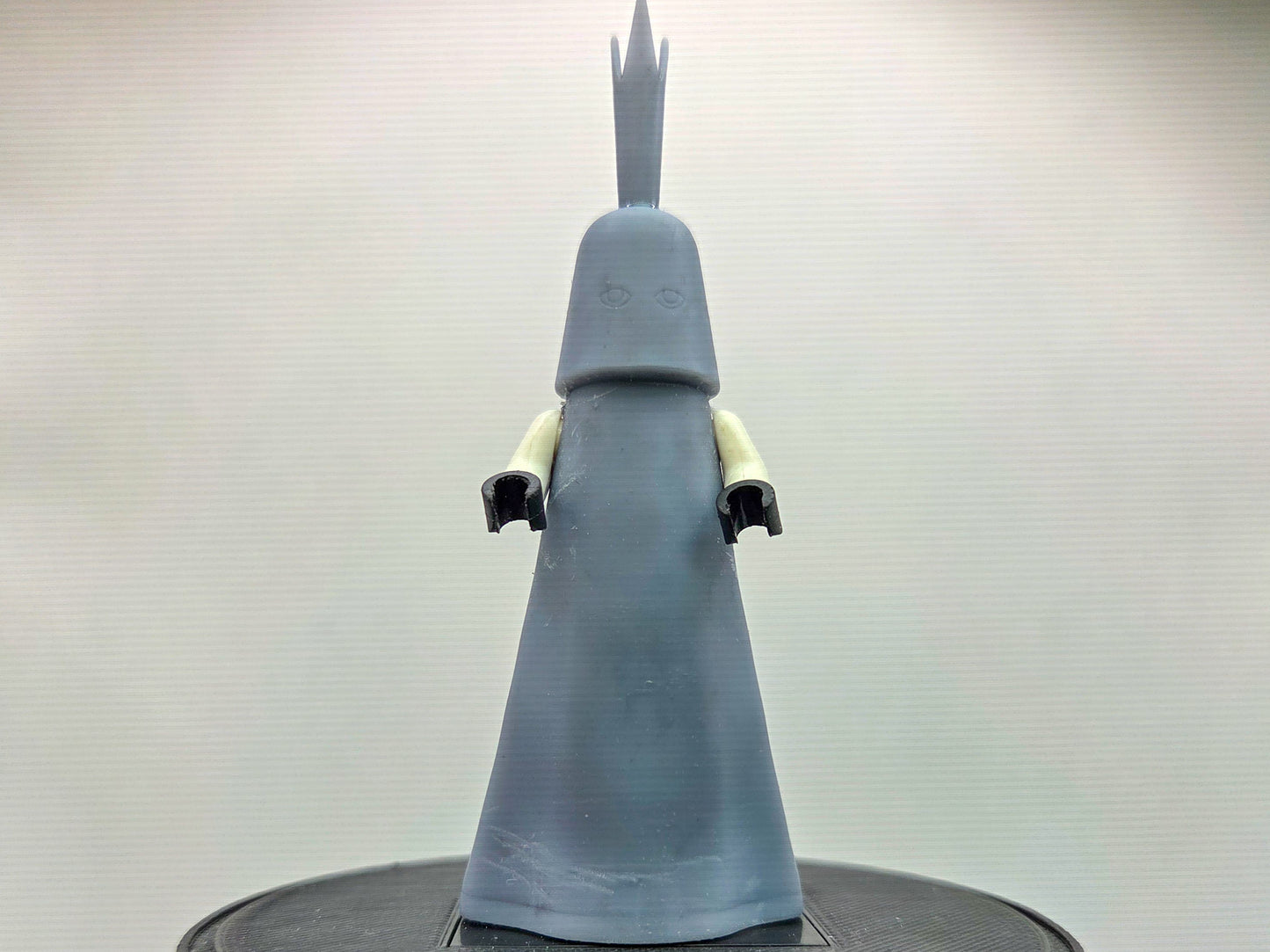 Custom 3D printed evil master mind pirate in black!