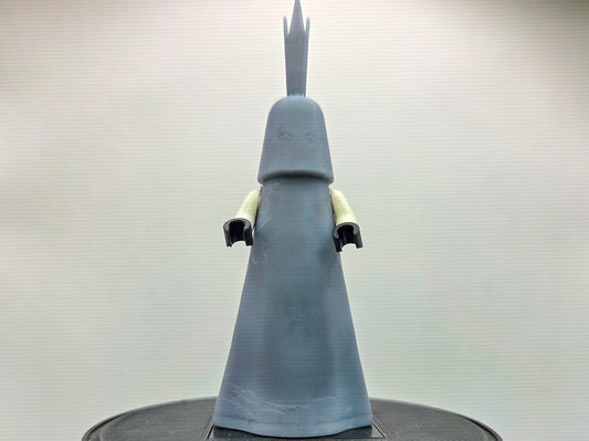 Custom 3D printed evil master mind pirate in black!