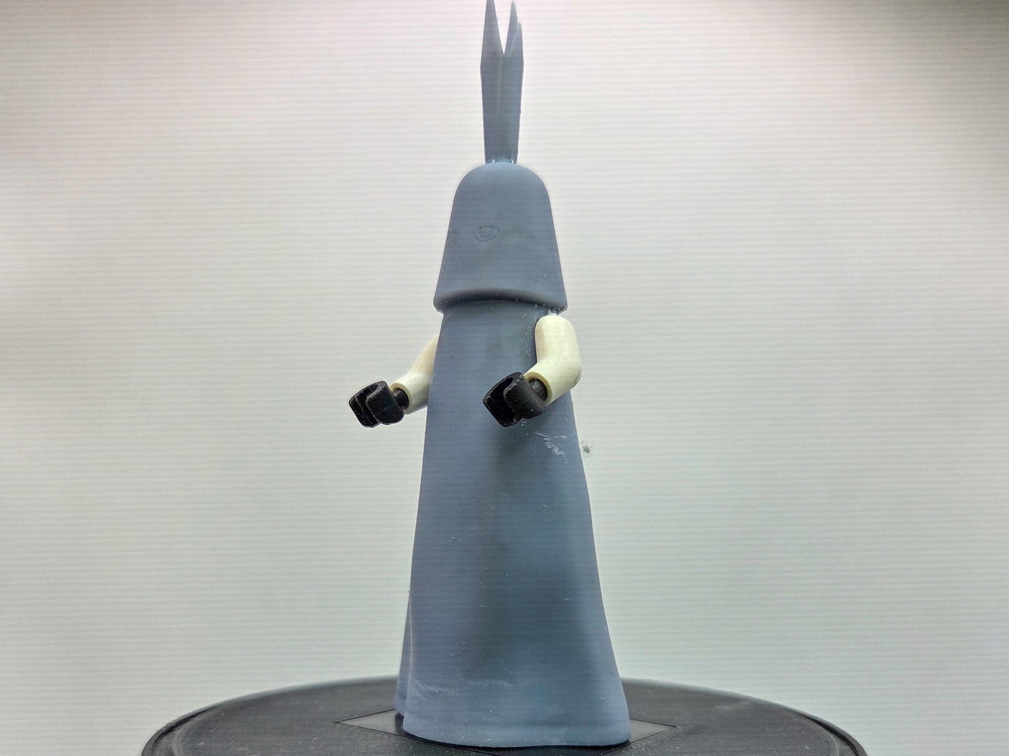 Custom 3D printed evil master mind pirate in black!