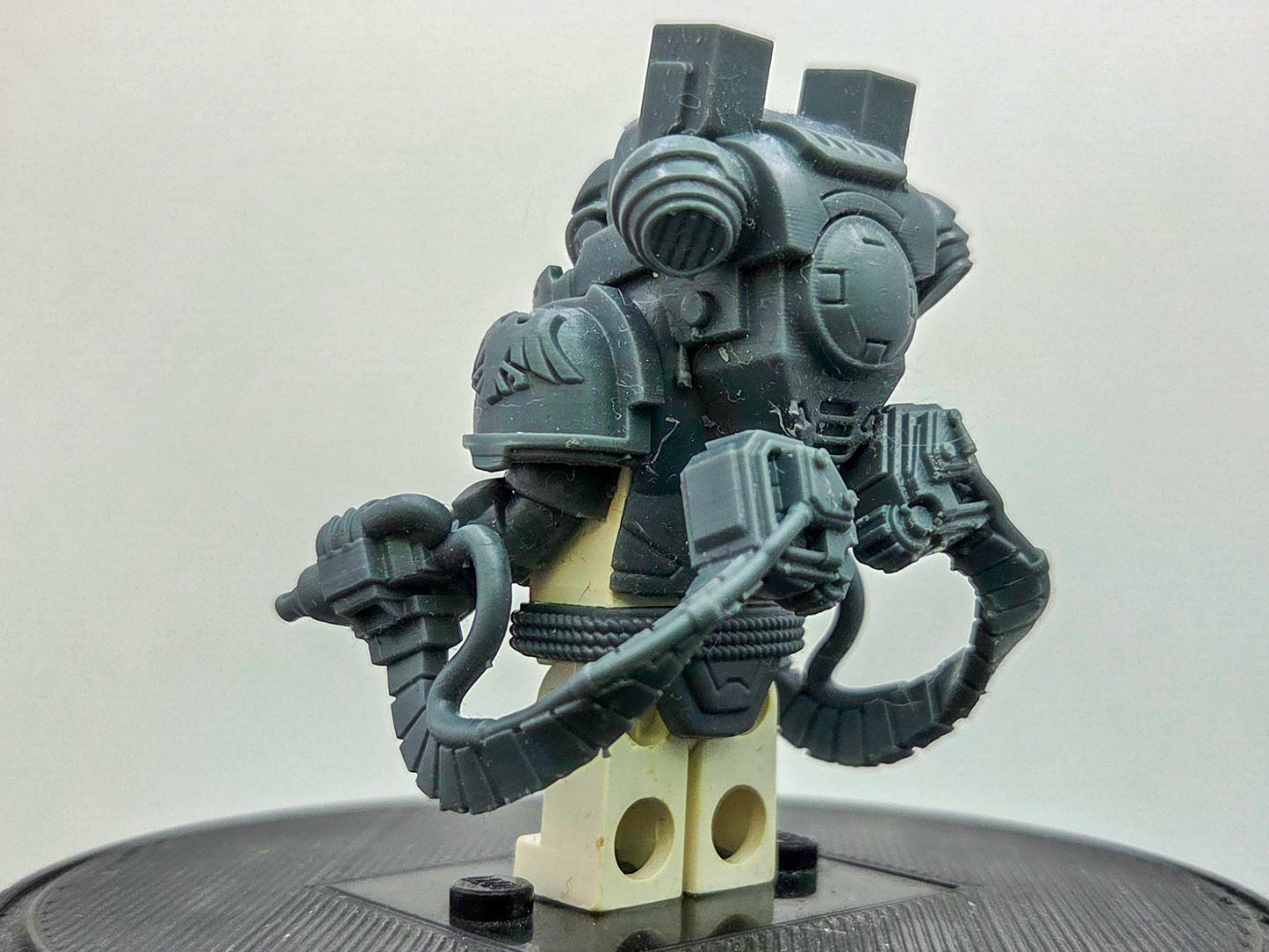 Custom 3D printed space warrior heavy armor suit!