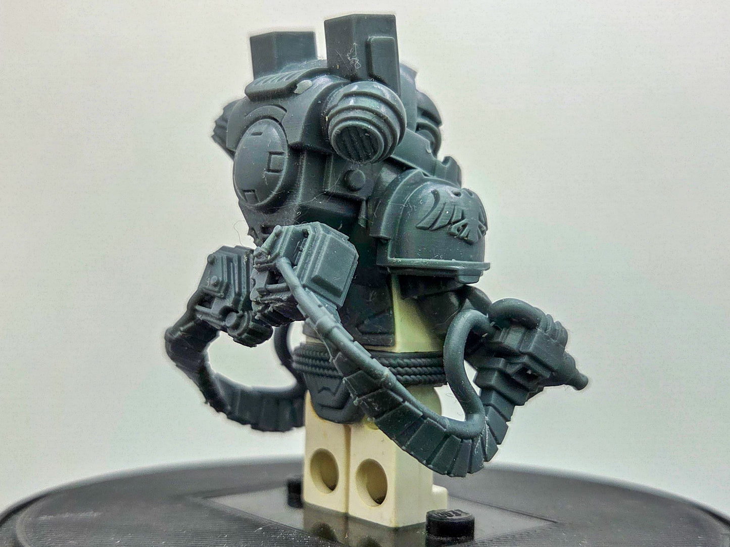 Custom 3D printed space warrior heavy armor suit!