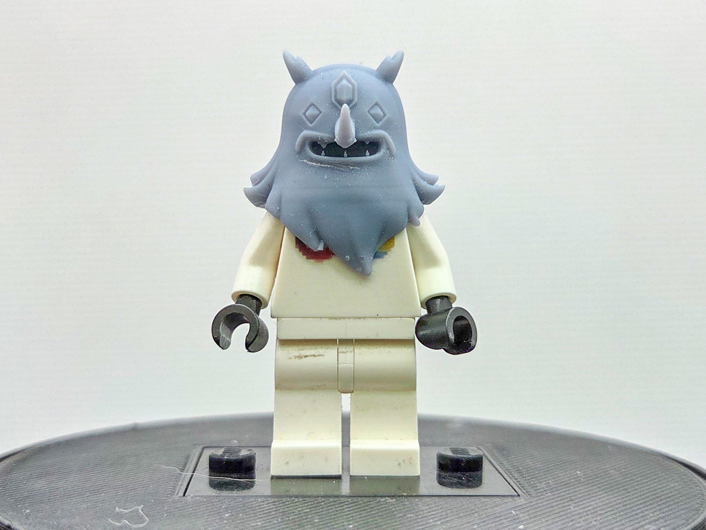 Custom 3D printed icy villain king guy