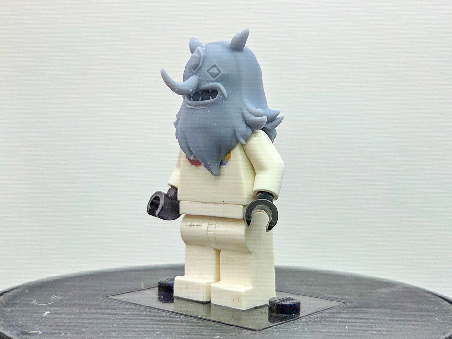 Custom 3D printed icy villain king guy