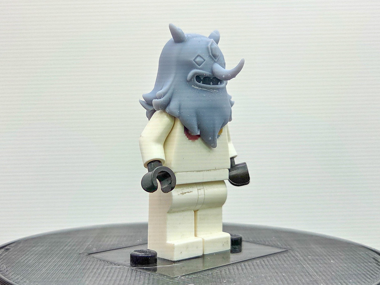 Custom 3D printed icy villain king guy