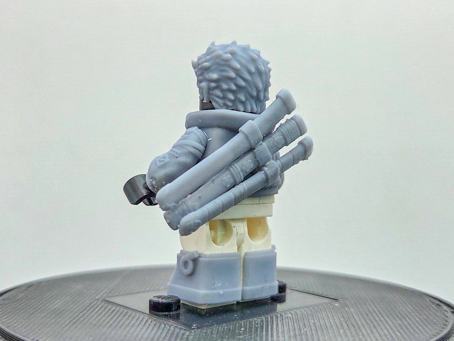 Custom 3D printed 3 sword pirate in egg shaped outfit!