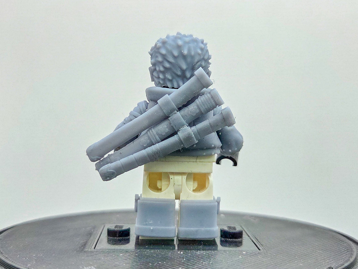 Custom 3D printed 3 sword pirate in egg shaped outfit!
