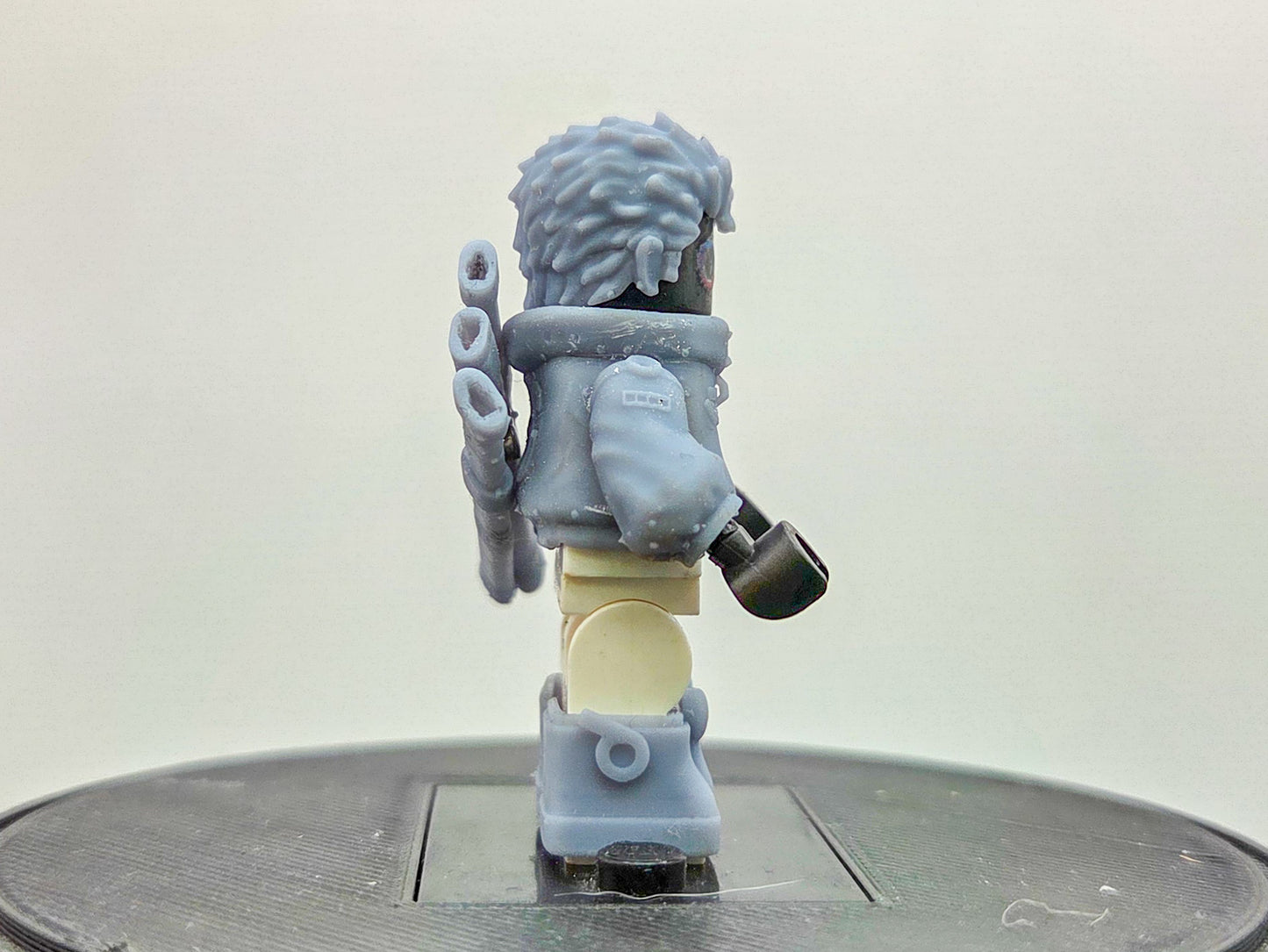 Custom 3D printed 3 sword pirate in egg shaped outfit!