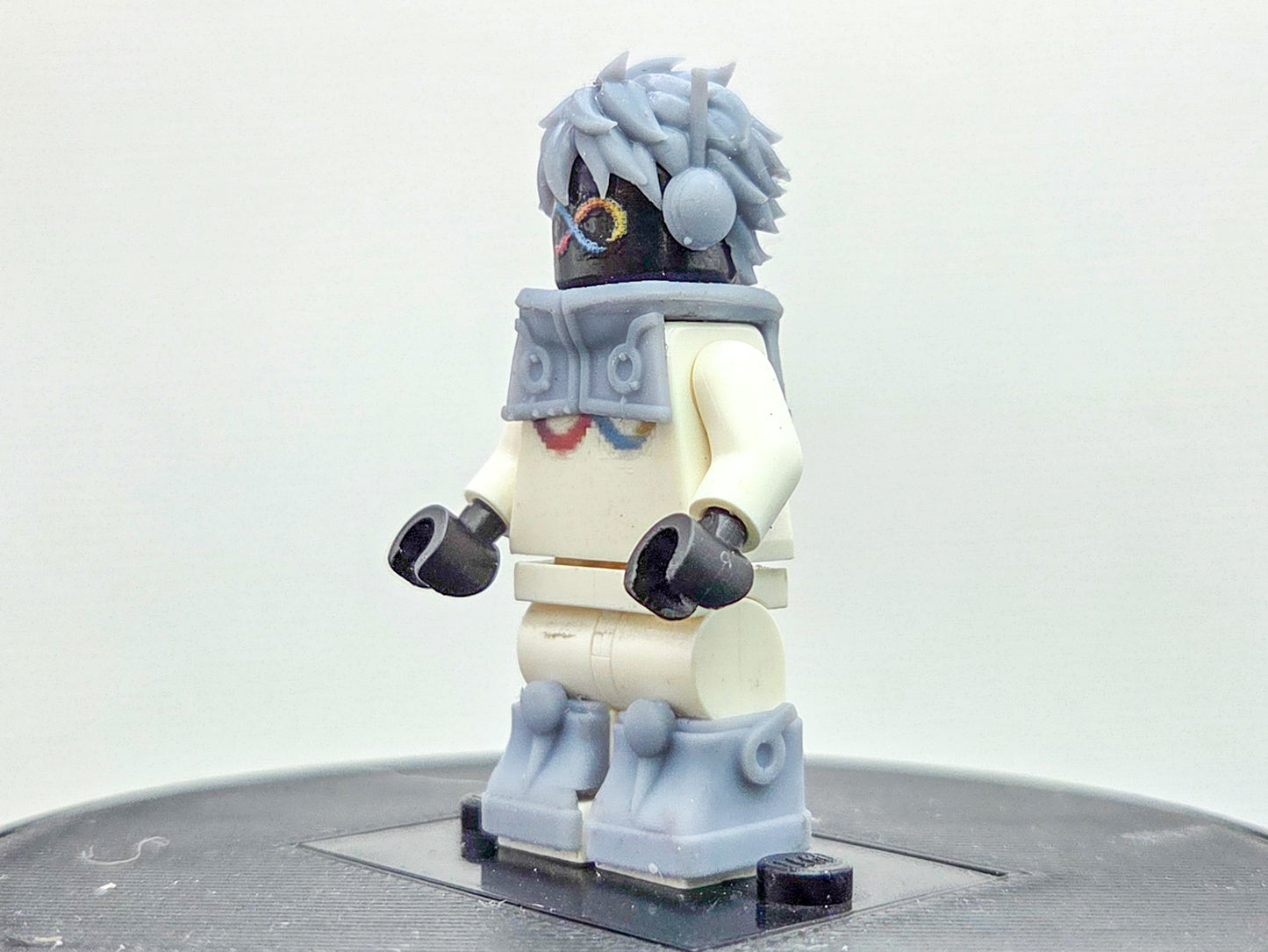 Custom 3D printed pirate made from rubber egg shaped outfit v1