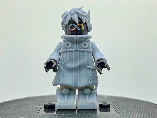 Custom 3D printed pirate made from rubber egg shaped outfit v2