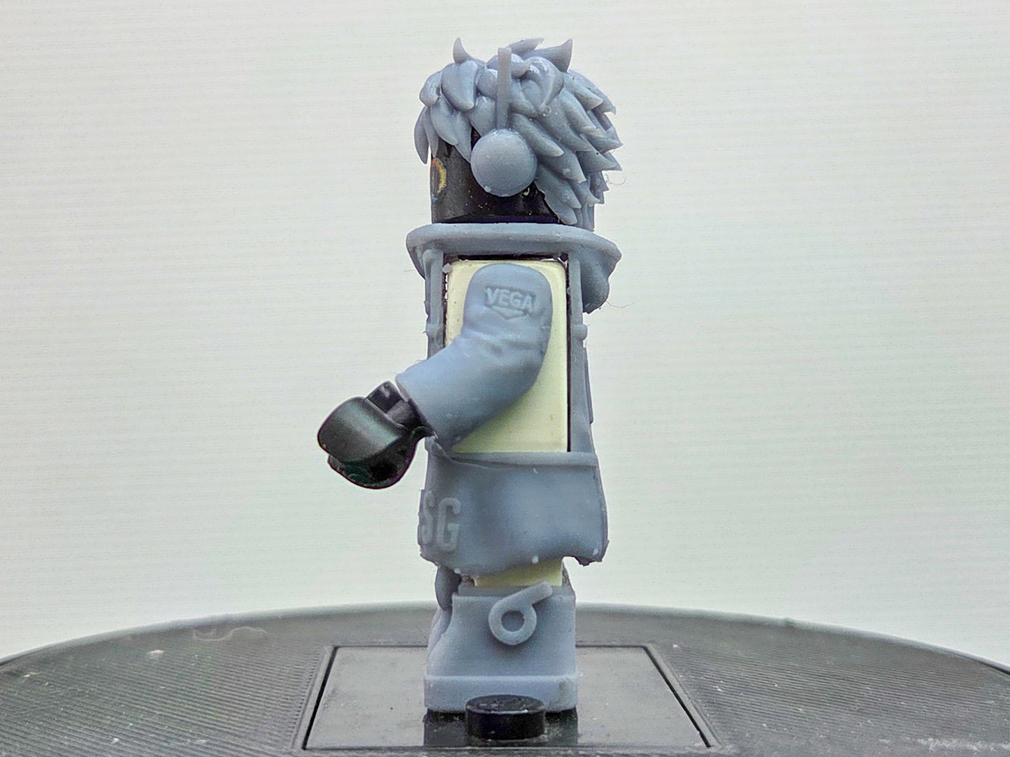 Custom 3D printed pirate made from rubber egg shaped outfit v2