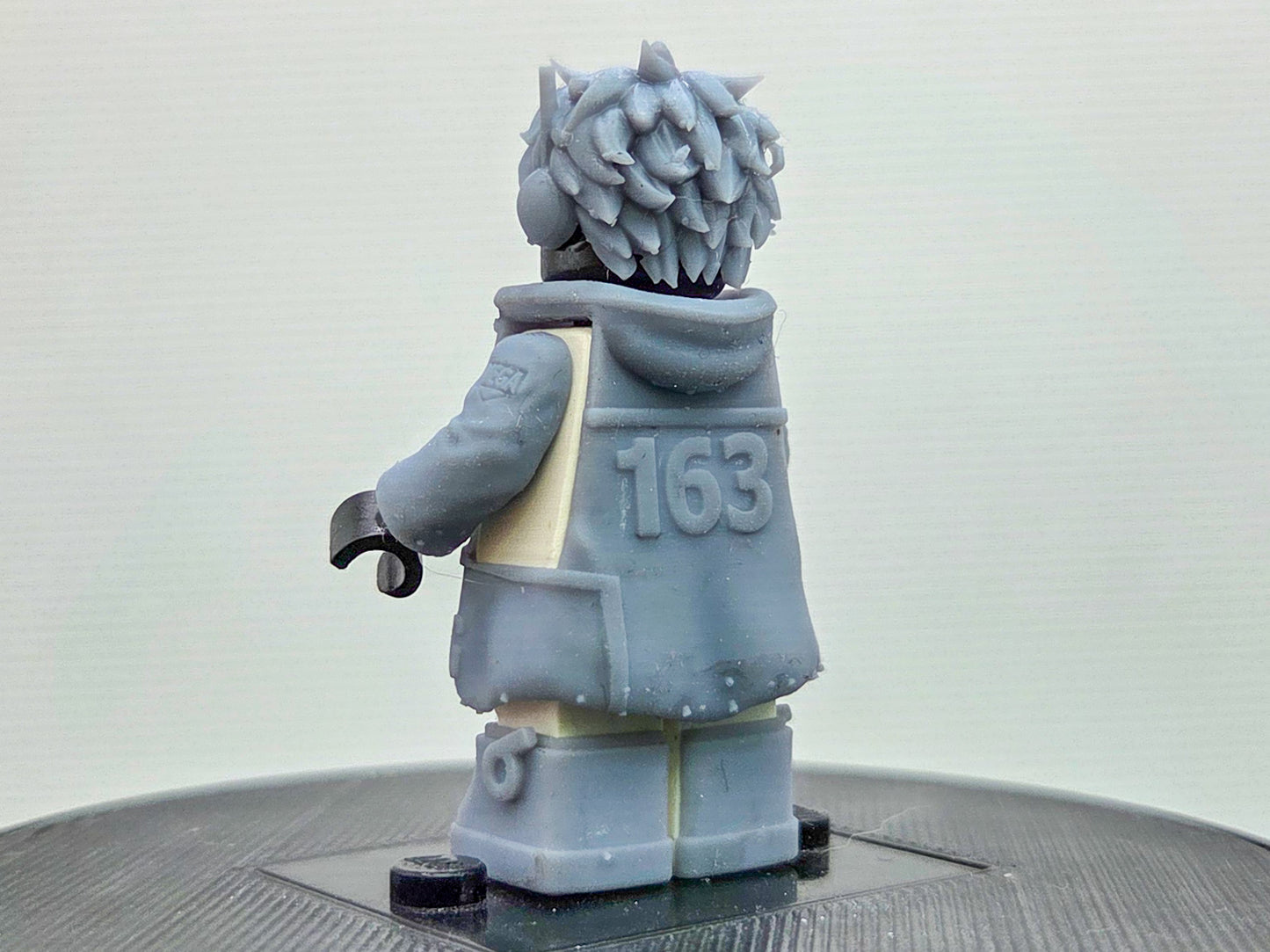 Custom 3D printed pirate made from rubber egg shaped outfit v2