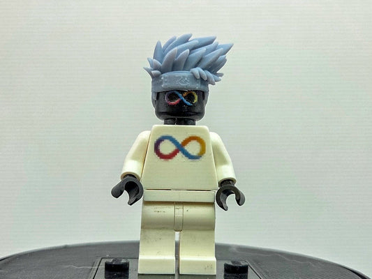 Custom 3D printed ninja that can see future moves hairpiece!