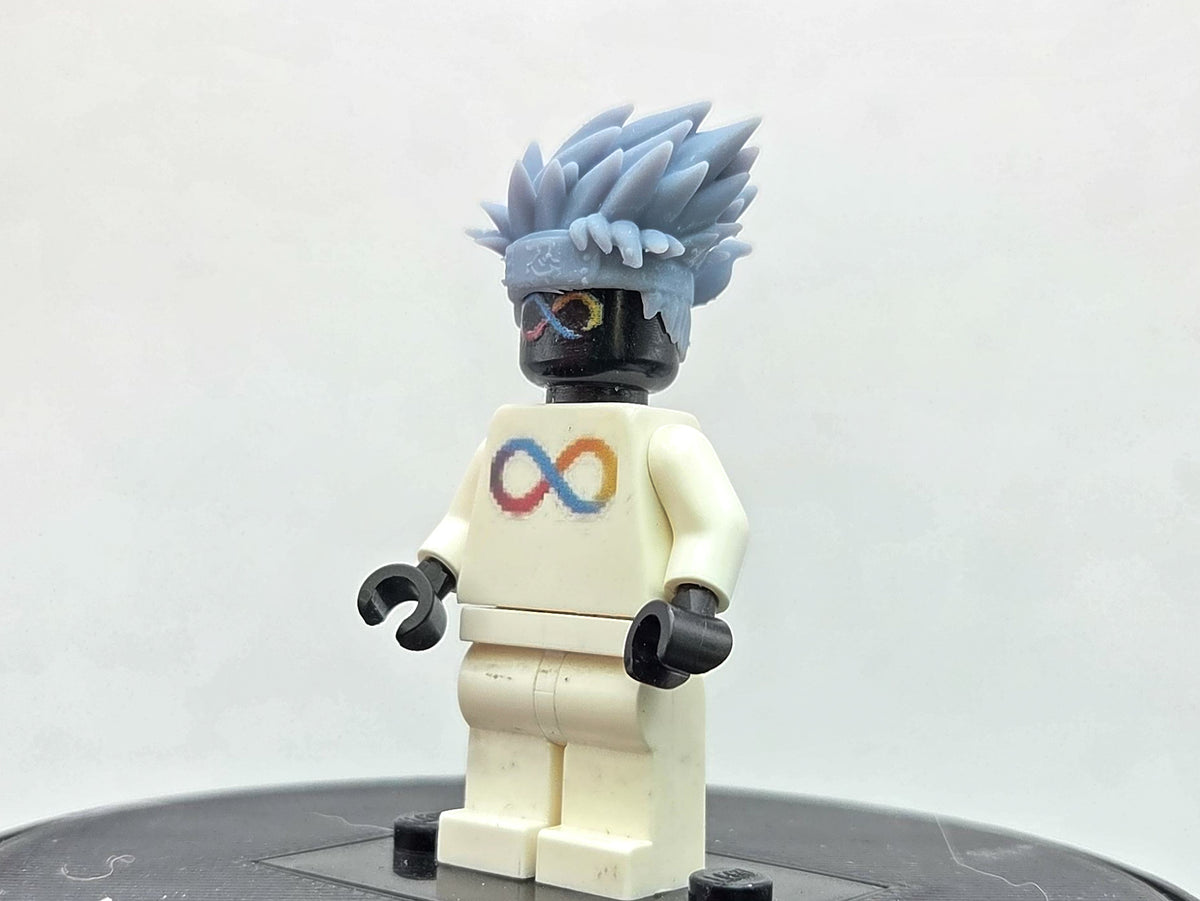 Custom 3D printed ninja that can see future moves hairpiece!