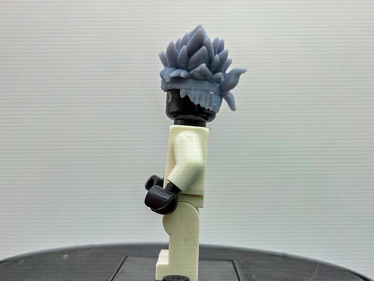 Custom 3D printed ninja that can see future moves hairpiece!