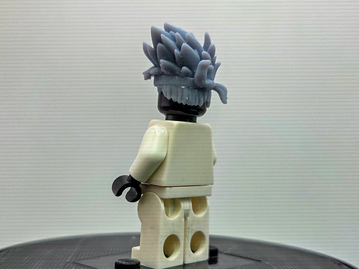 Custom 3D printed ninja that can see future moves hairpiece!
