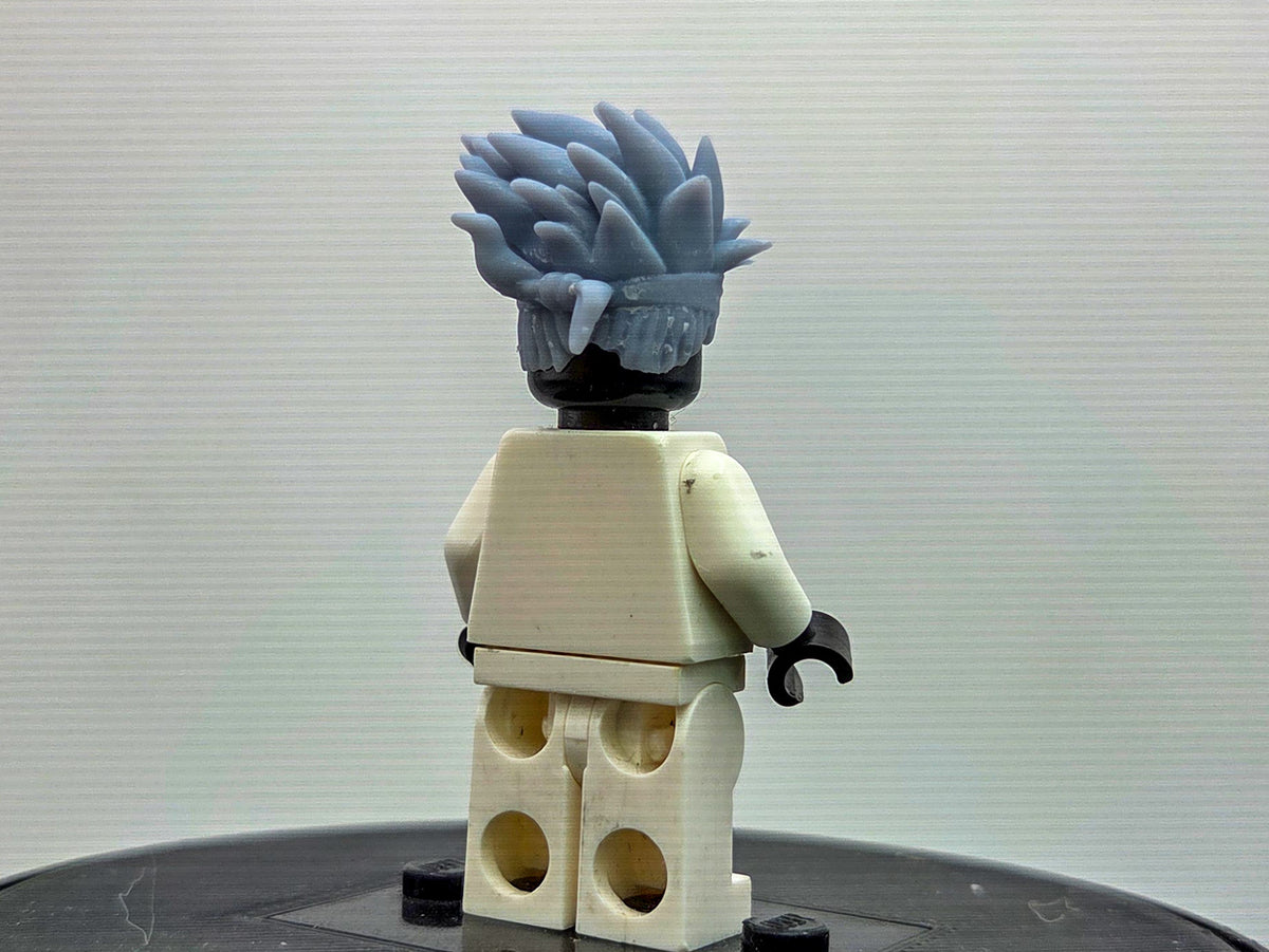 Custom 3D printed ninja that can see future moves hairpiece!
