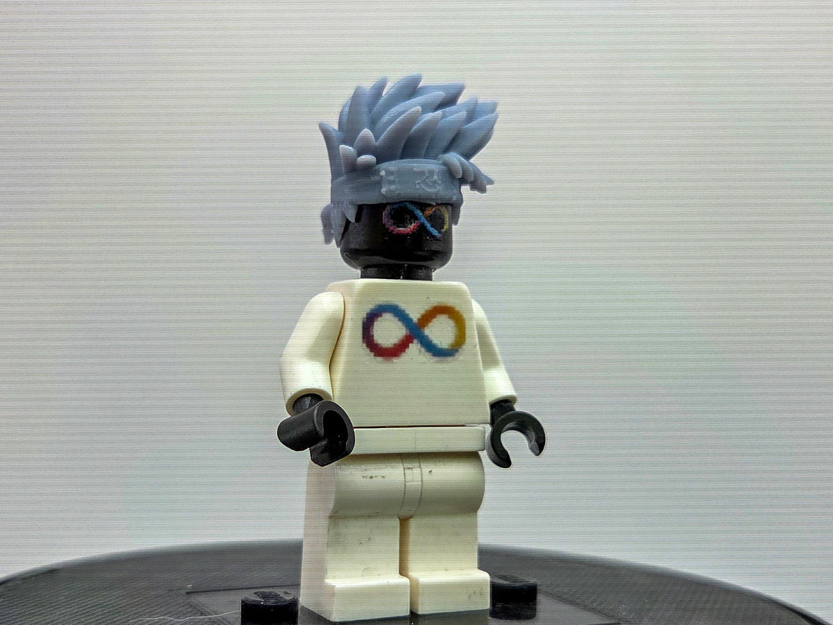 Custom 3D printed ninja that can see future moves hairpiece!