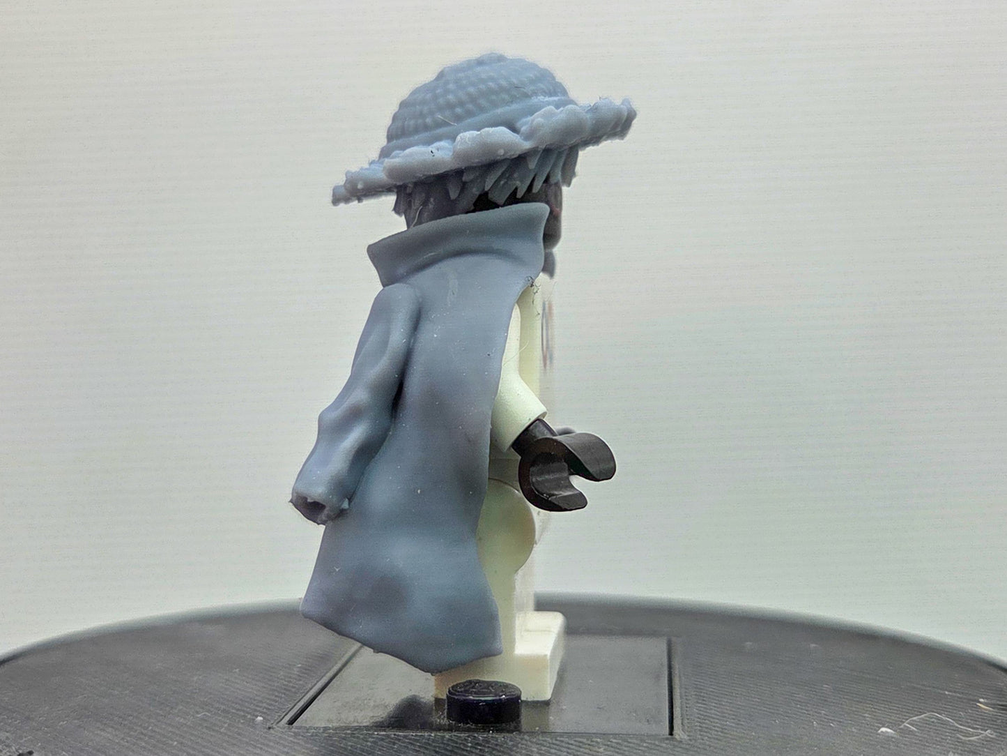 Custom 3D printed rubber pirate captian ready to fight!
