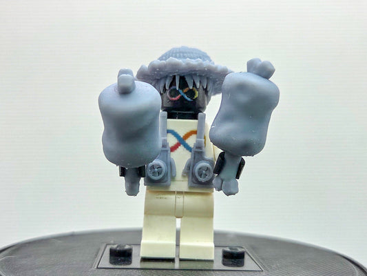 Custom 3D printed rubber pirate ready to eat for movie!