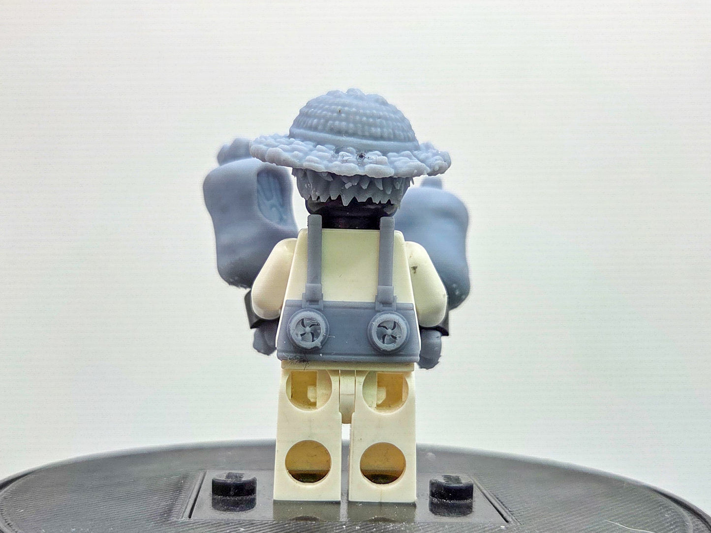 Custom 3D printed rubber pirate ready to eat for movie!