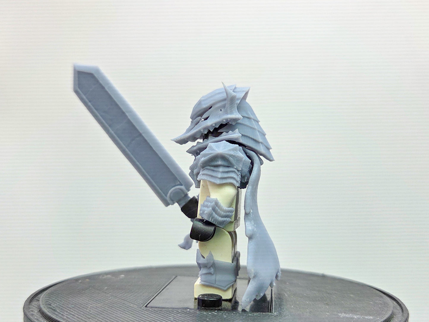Custom 3D printed wolf shaped armor v3!
