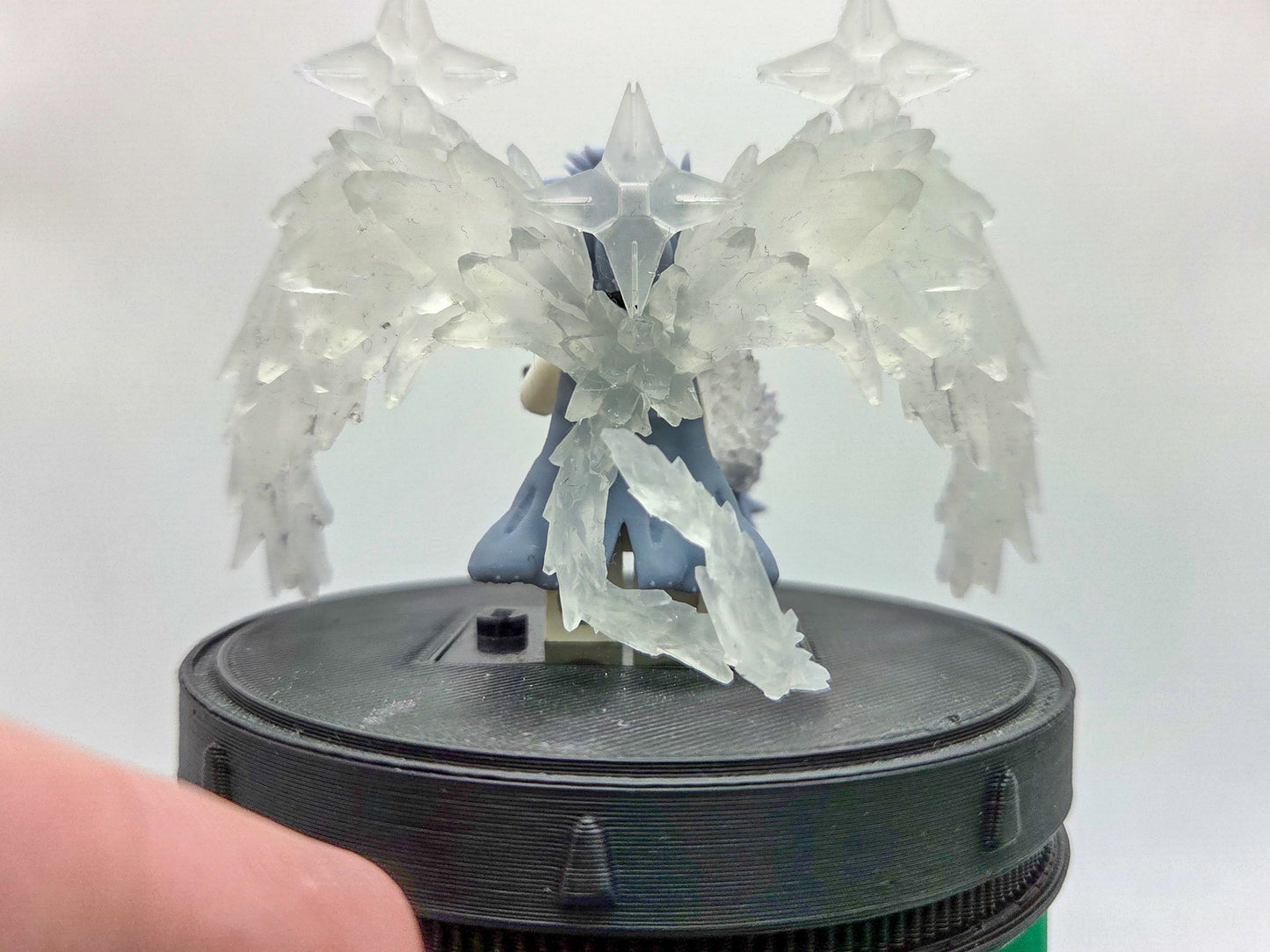 Custom 3D printed soul fighter high ranking ice kid with wings out!