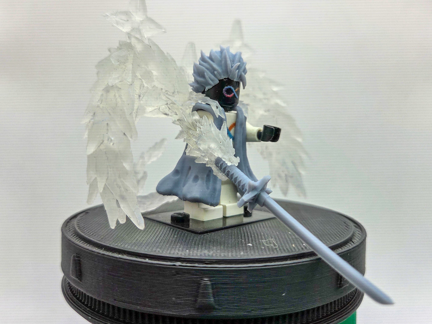 Custom 3D printed soul fighter high ranking ice kid with wings out!