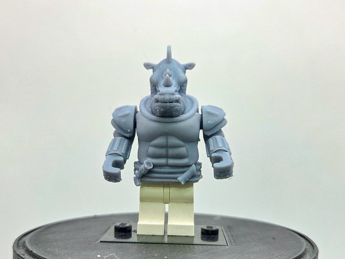 Custom 3D printed police force rihno with normal legs