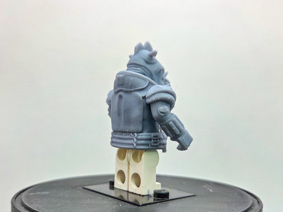 Custom 3D printed police force rihno with normal legs