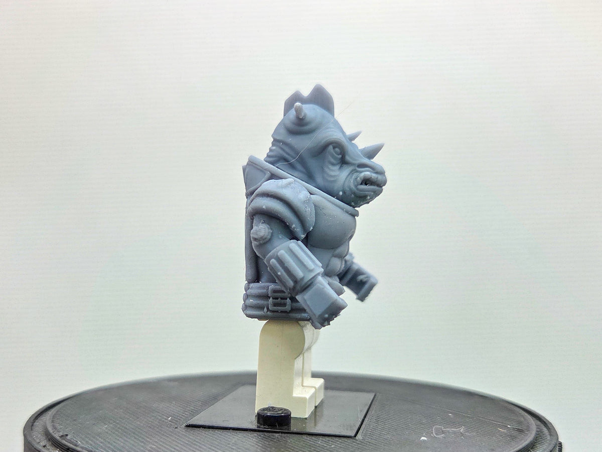 Custom 3D printed police force rihno with normal legs