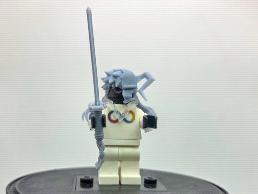 Custom 3D printed half masked soul fighter!