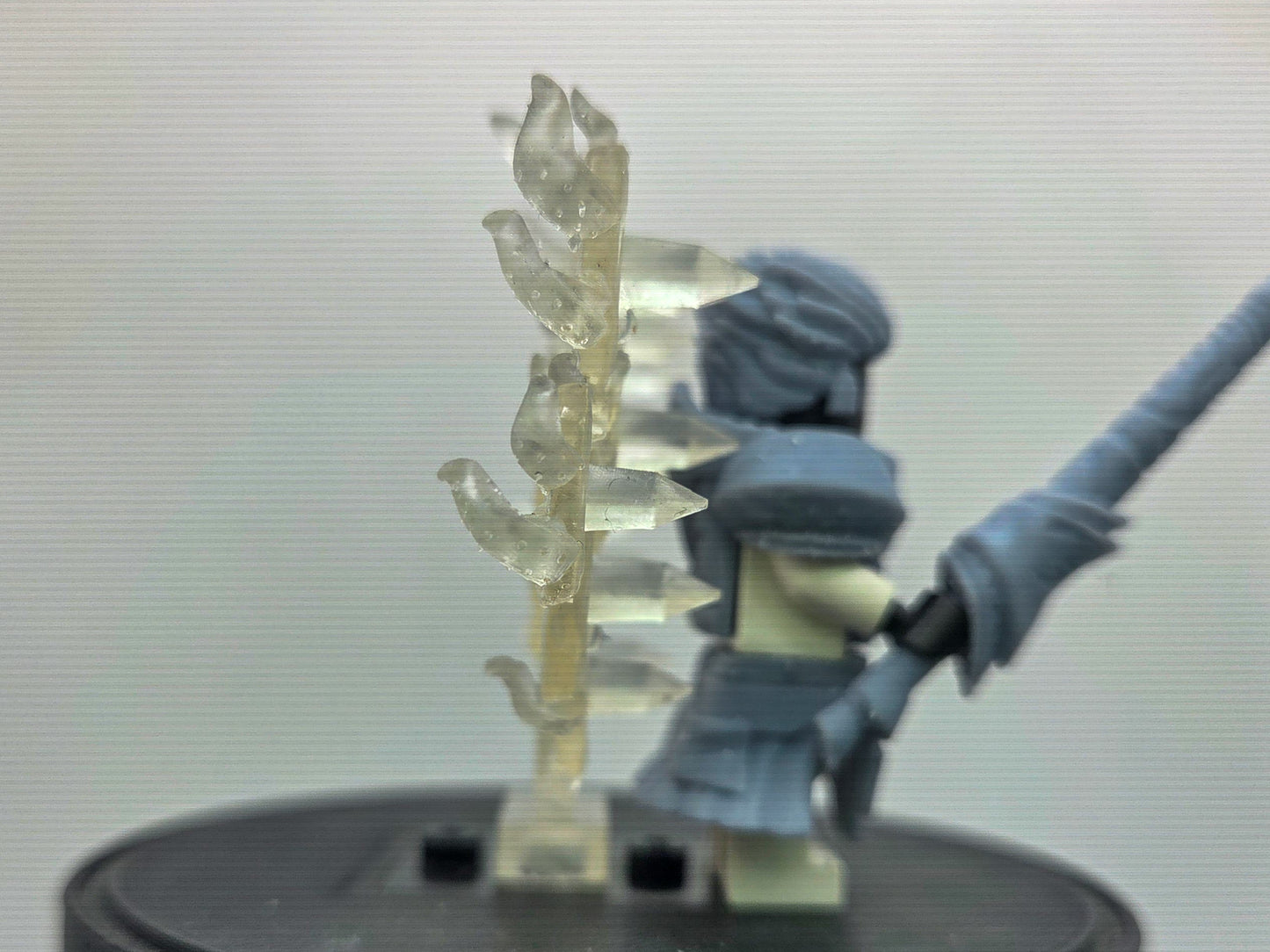 Custom 3D printed the one in golden armor!