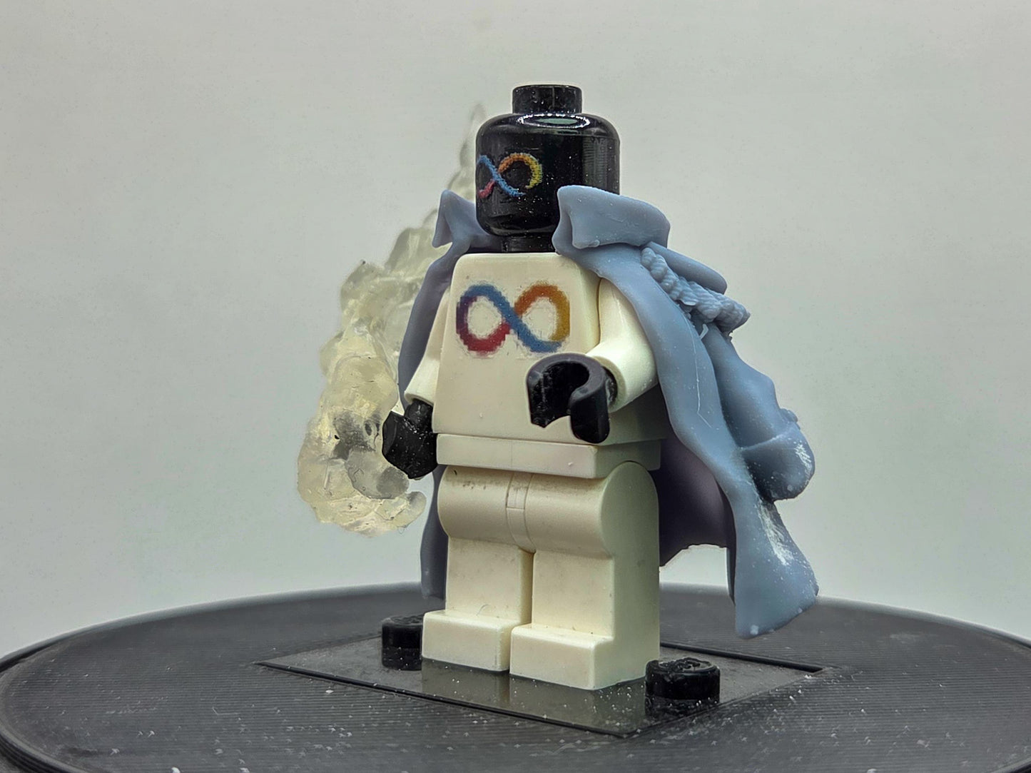 Custom 3D printed magma pirate fighter with clear part!